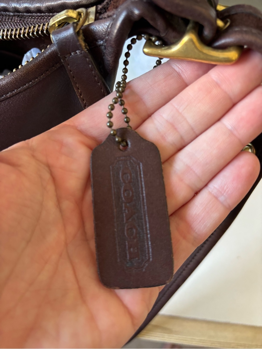 Authentic Coach LegJanice Bag 9950 Mahogany Leather 2007 Re Issue Vintage 2007 - Picture 7 of 9